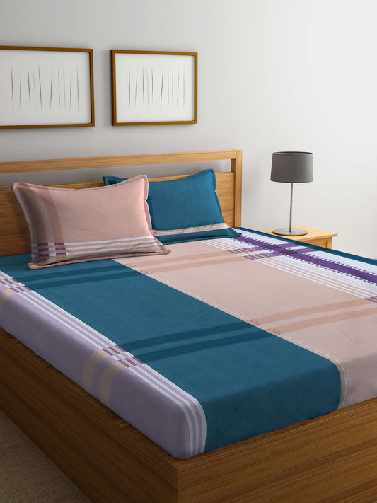 ARRABI® King Size Bedsheet with Two Pillow Covers (250 x 215 cm) (New Arrival)