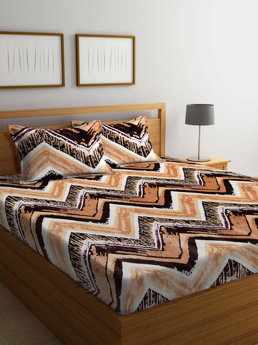 ARRABI® King Size Winter Woolen Bedsheet with 2 Pillow Covers (235 X 215 cm)