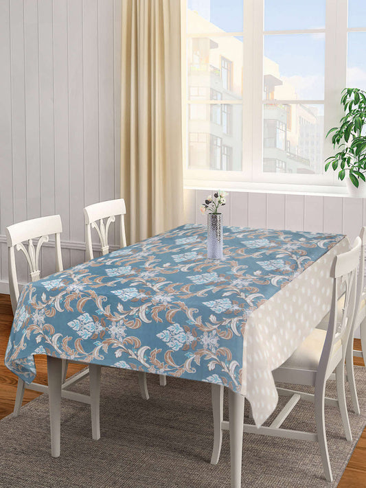 Arrabi Beige Indian TC Polycotton 6 Seater Table Cover (180 x 130 cm)