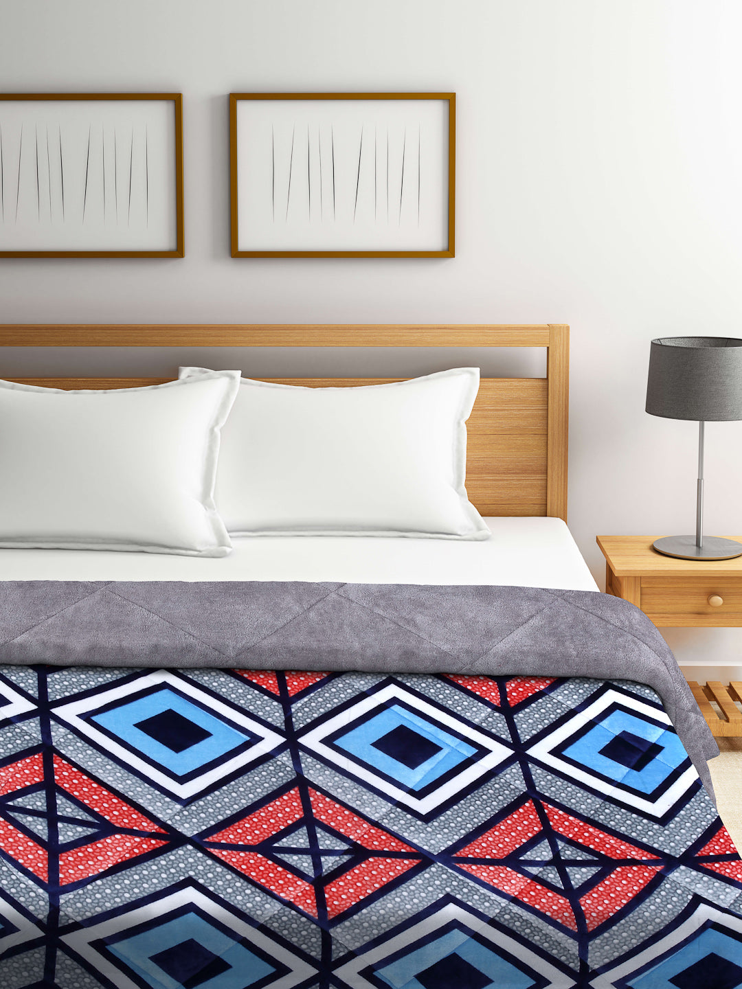 King Size Woolen Winter Quilt for Double Bed by ARRABI® (230 X 220 cm)