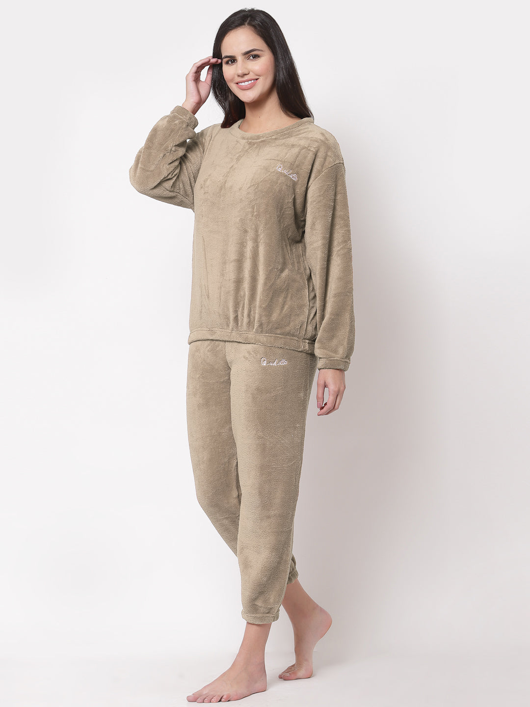 Women Pajamas Set Winter Sleepwear Pyjamas Loose Hooded Pajamas Nightwear  Flannel Adult Pyjama Femme Plus Size - Pajama Sets - AliExpress