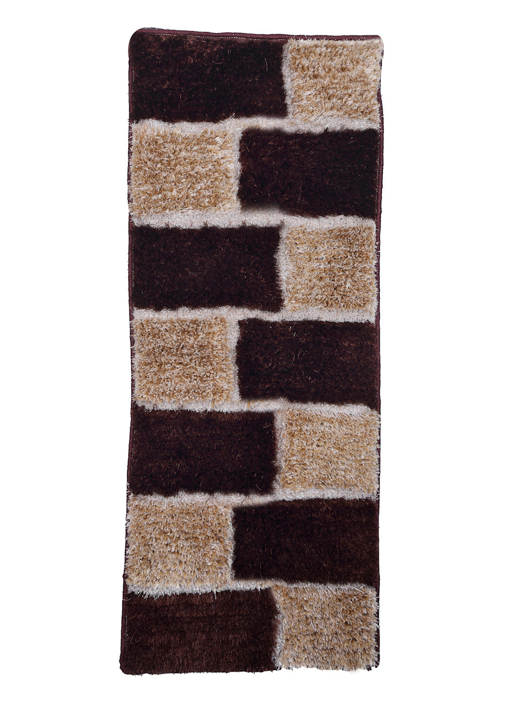 Arrabi Brown Solid Polyester Full Size Bed  Runner (137 X 55 cm)