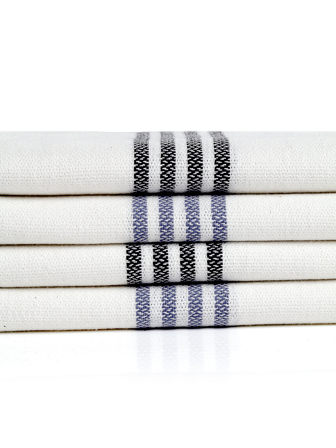 Arrabi Multi Solid Handwoven Cotton Hand Towel (Set of 4) (90 X 35 cm)