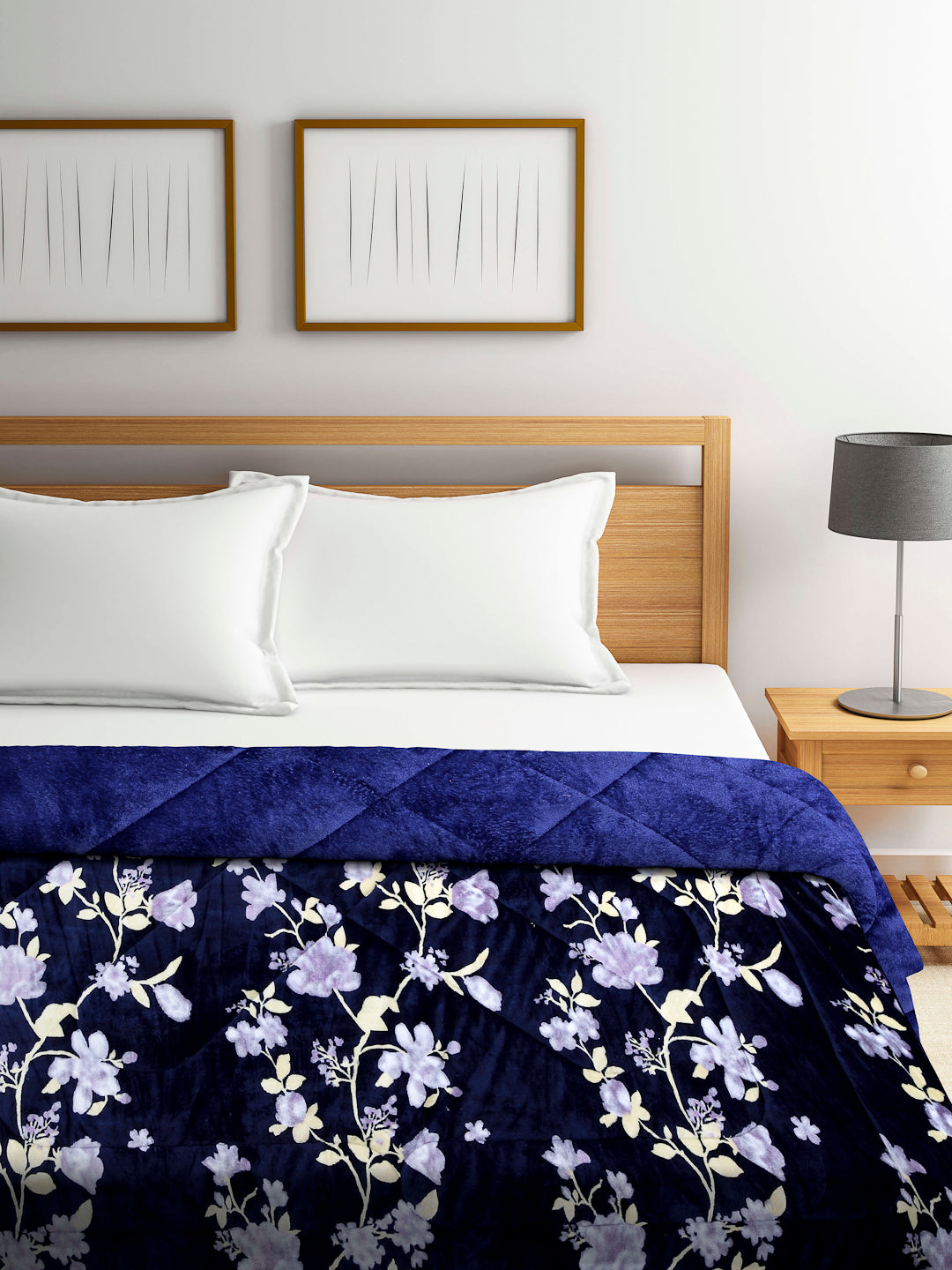 King Size Woolen Winter Quilt for Double Bed by ARRABI® (230 X 220 cm)