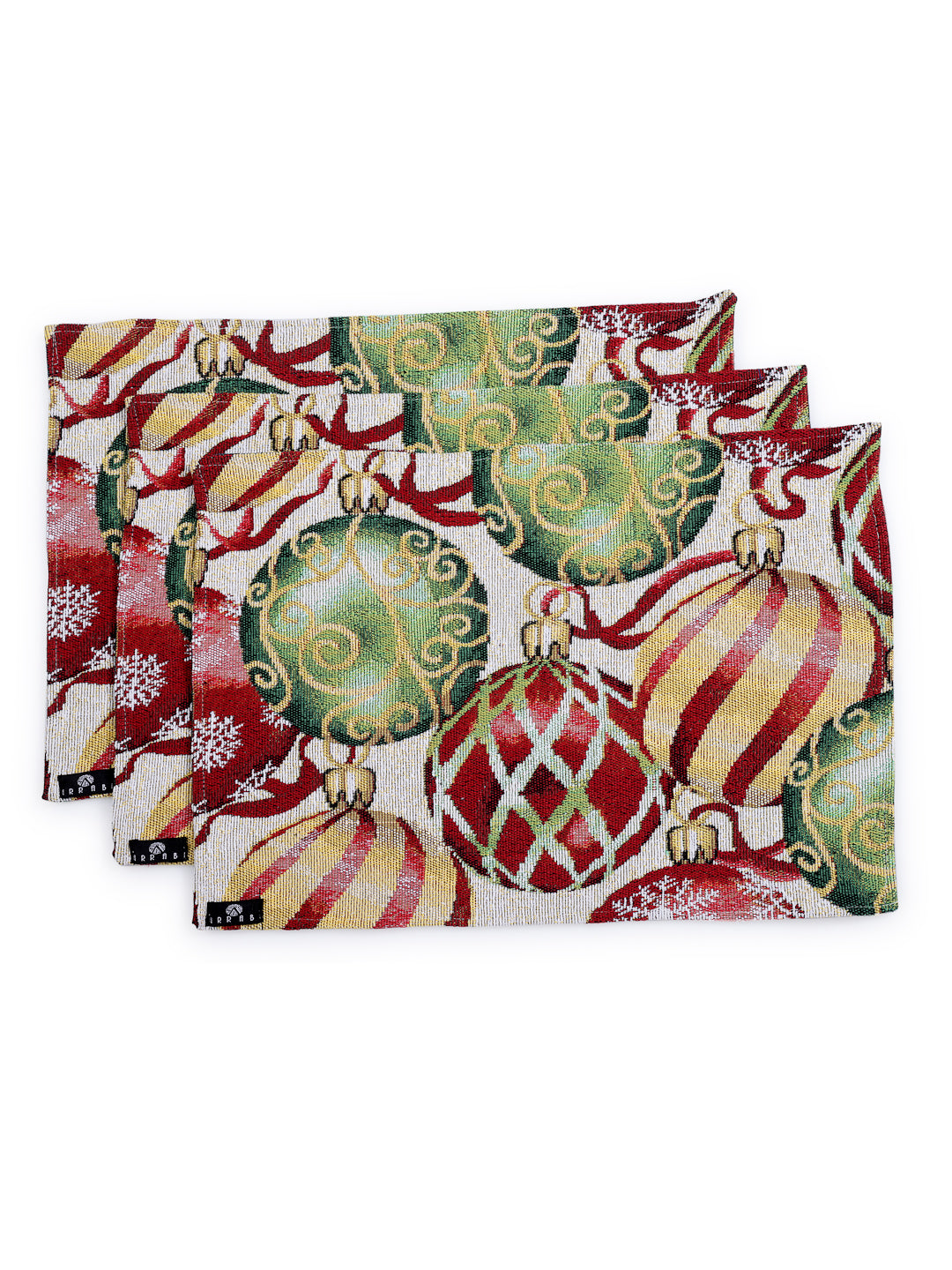 Arrabi Multi Graphic Cotton Blend Full Size Table Mat (Pack of 6) (45 X 30 cm)
