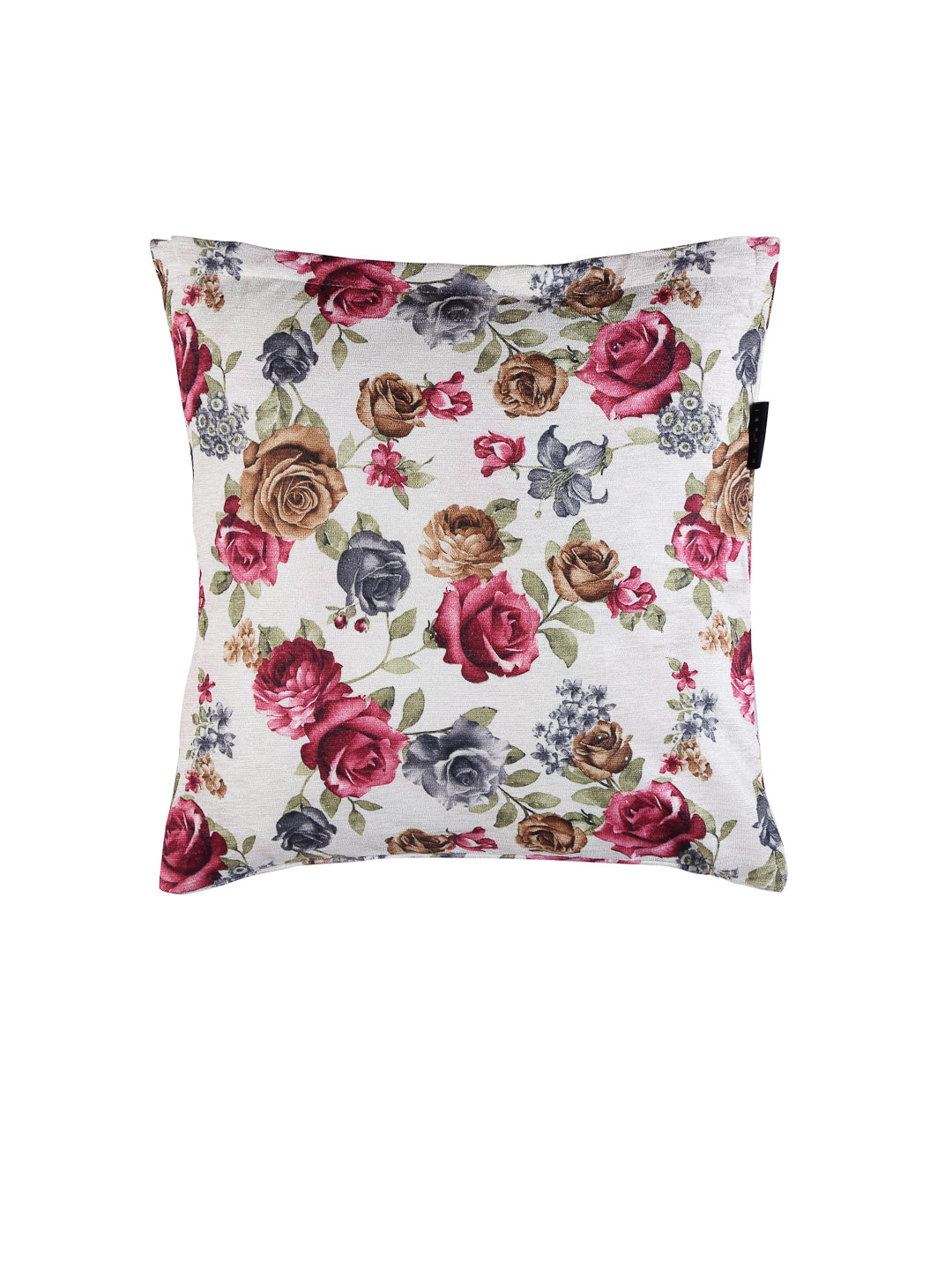 Arrabi Pink Floral TC Cotton Blend Cushion Covers (Pack of 5) (40 x 40 cm)