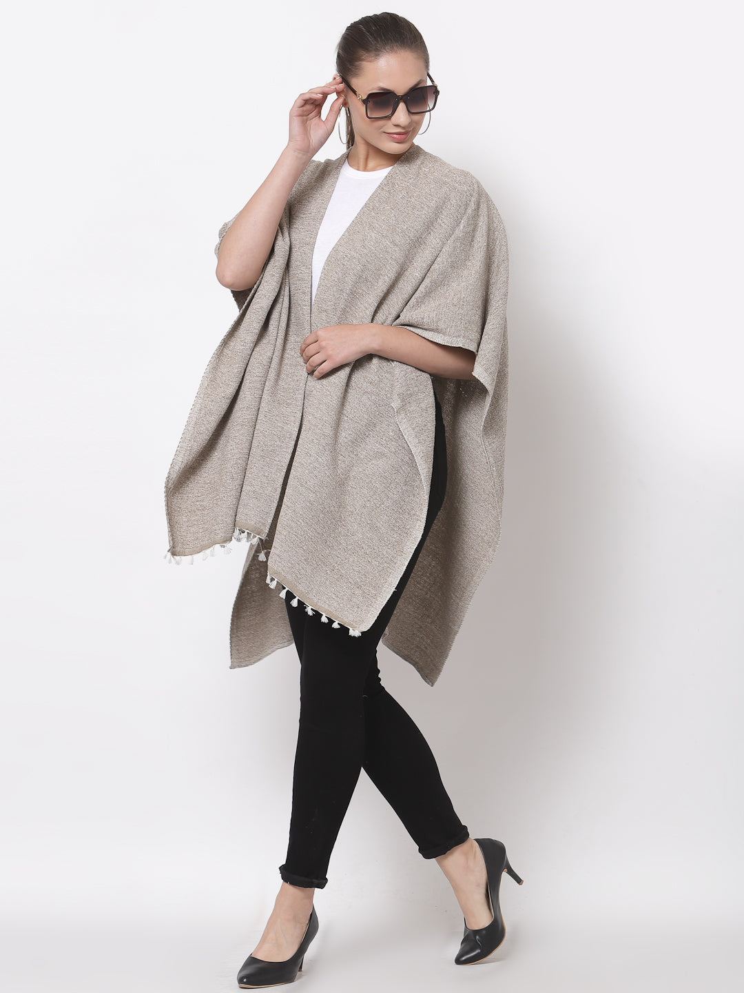 Arrabi Multi Solid Cotton Chenille Full Size 2 Shrug (Pack of 2) (160 x 100 cm)