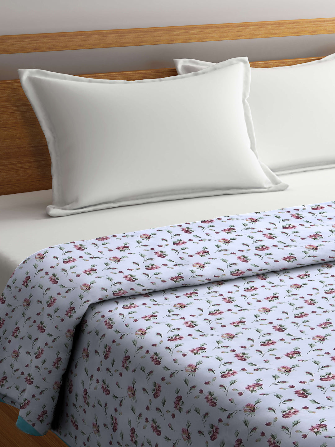 Arrabi Multi Floral TC Cotton Blend 300 GSM King Size Double Dohar (240 x 210 cm)