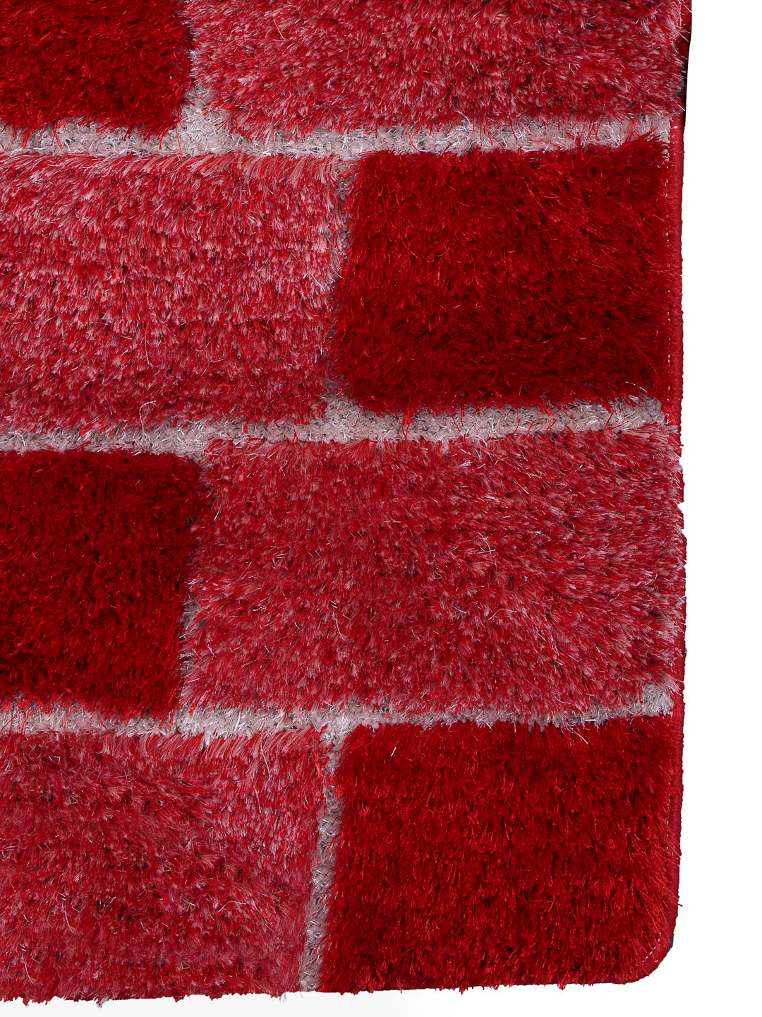 Arrabi Red Solid Polyester Full Size Bed  Runner (137 X 55 cm)