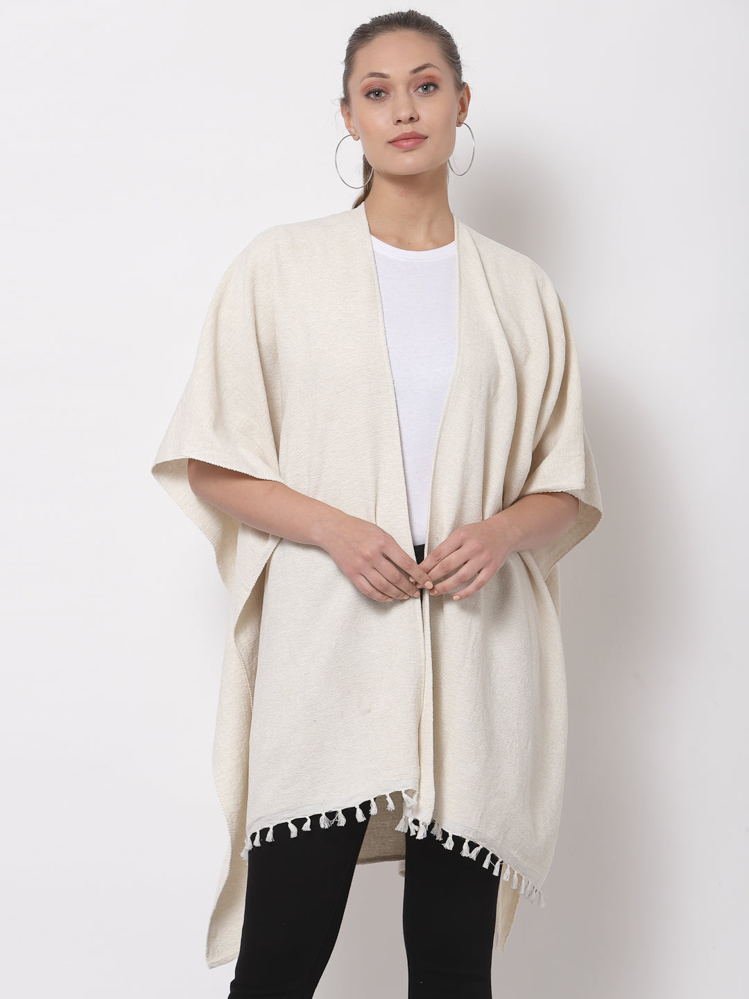 Arrabi Multi Solid Cotton Chenille Full Size 2 Shrug (Pack of 2) (160 x 100 cm)