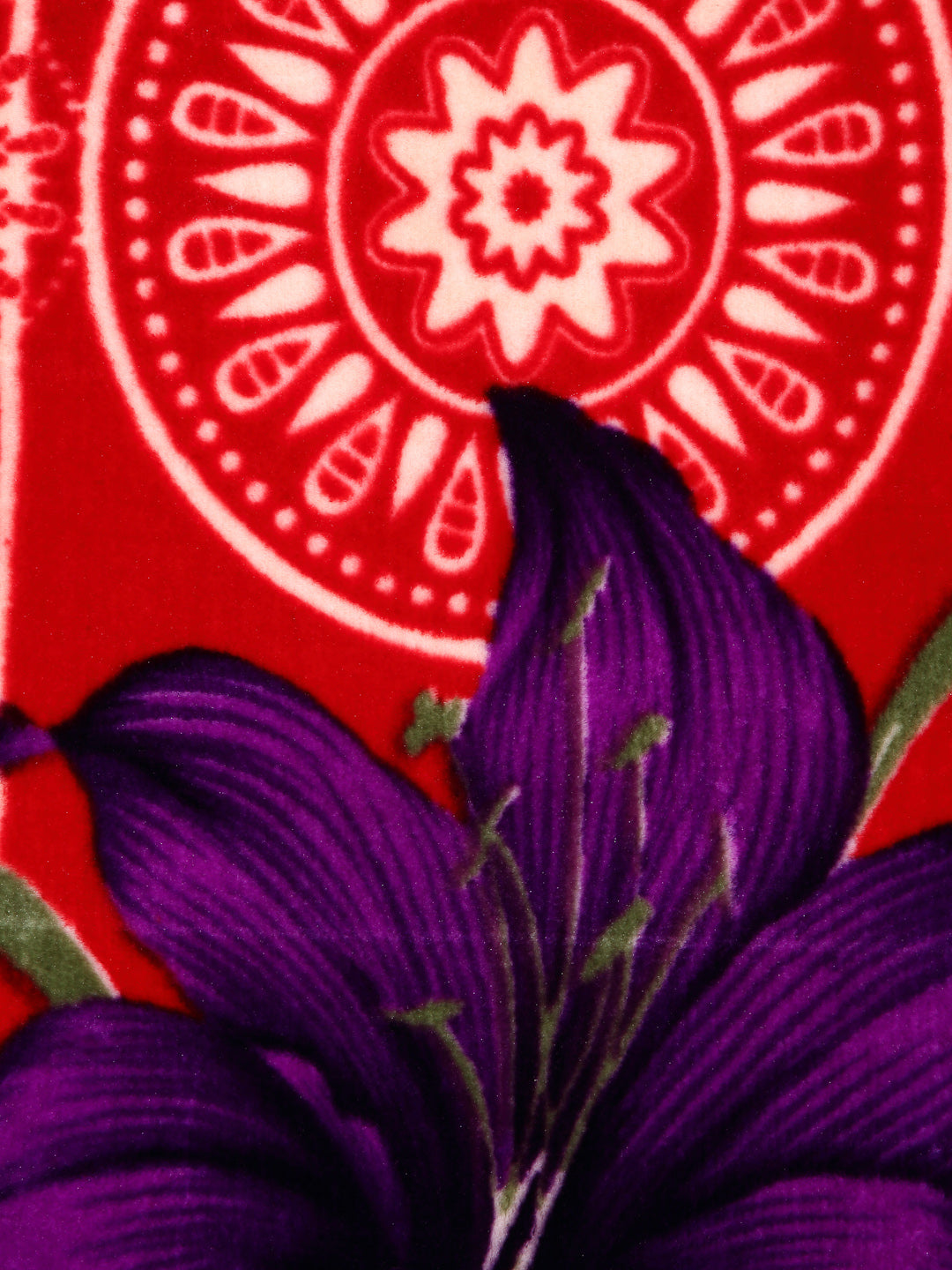 Arrabi Multi Floral Polyester 950 GSM Full Size Single Bed Blanket (215 X 150 cm)