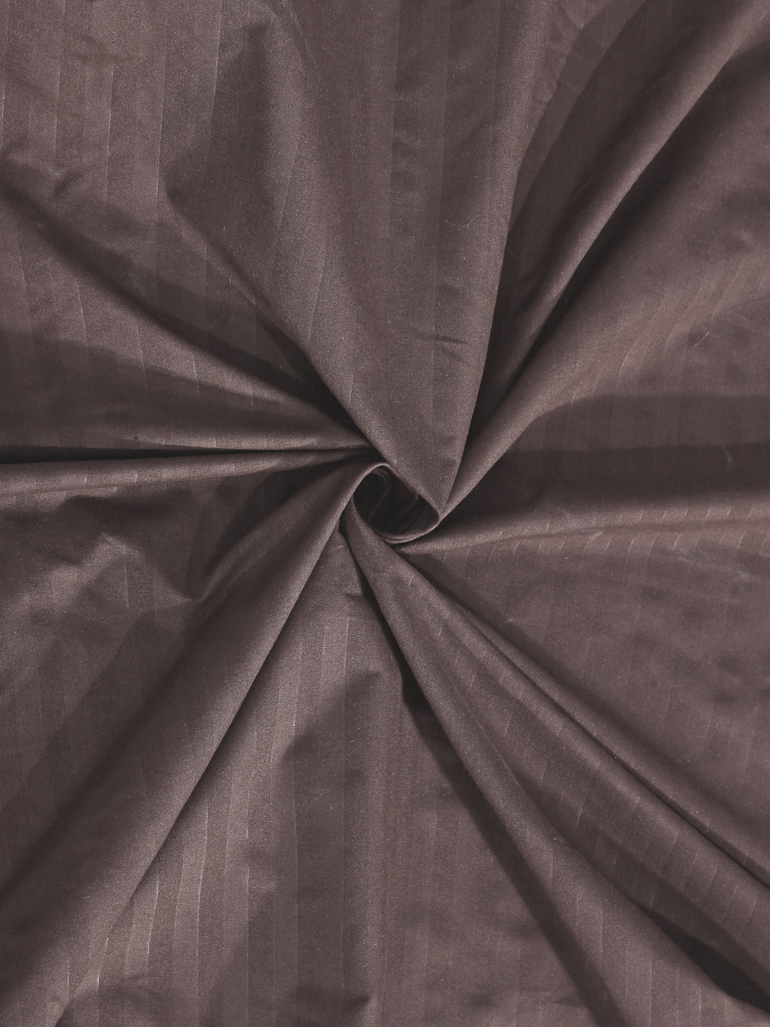 Arrabi Brown Stripes TC Cotton Blend Double Size Bedsheet with 2 Pillow Covers (250 x 220 cm)