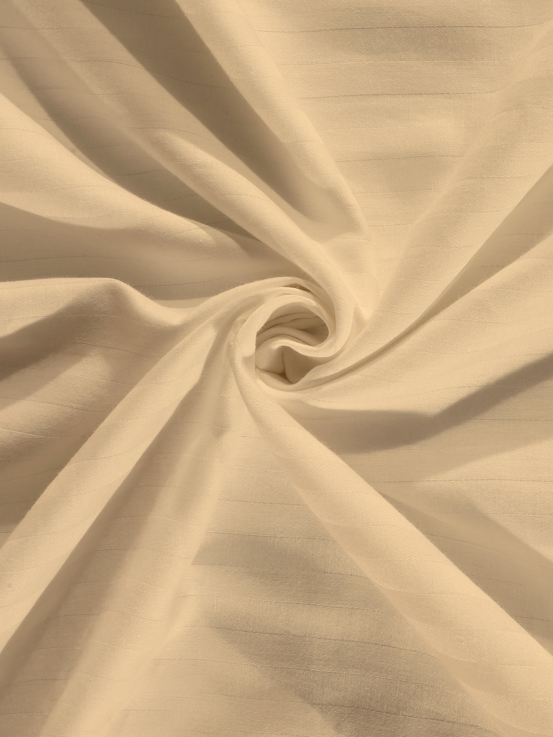 Arrabi Cream Solid TC Cotton Blend Double Size Bedsheet with 2 Pillow Covers (250 x 220 cm)