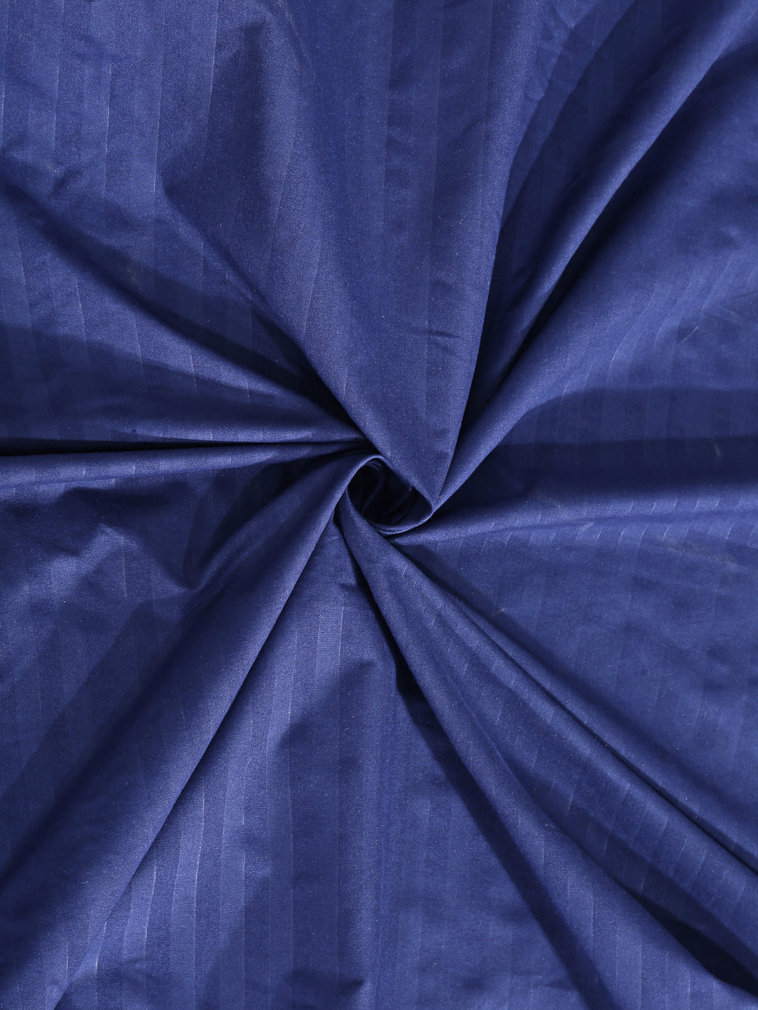 Arrabi Blue Stripes TC Cotton Blend Single Size Bedsheet with 1 Pillow Cover (220 X 150 cm)