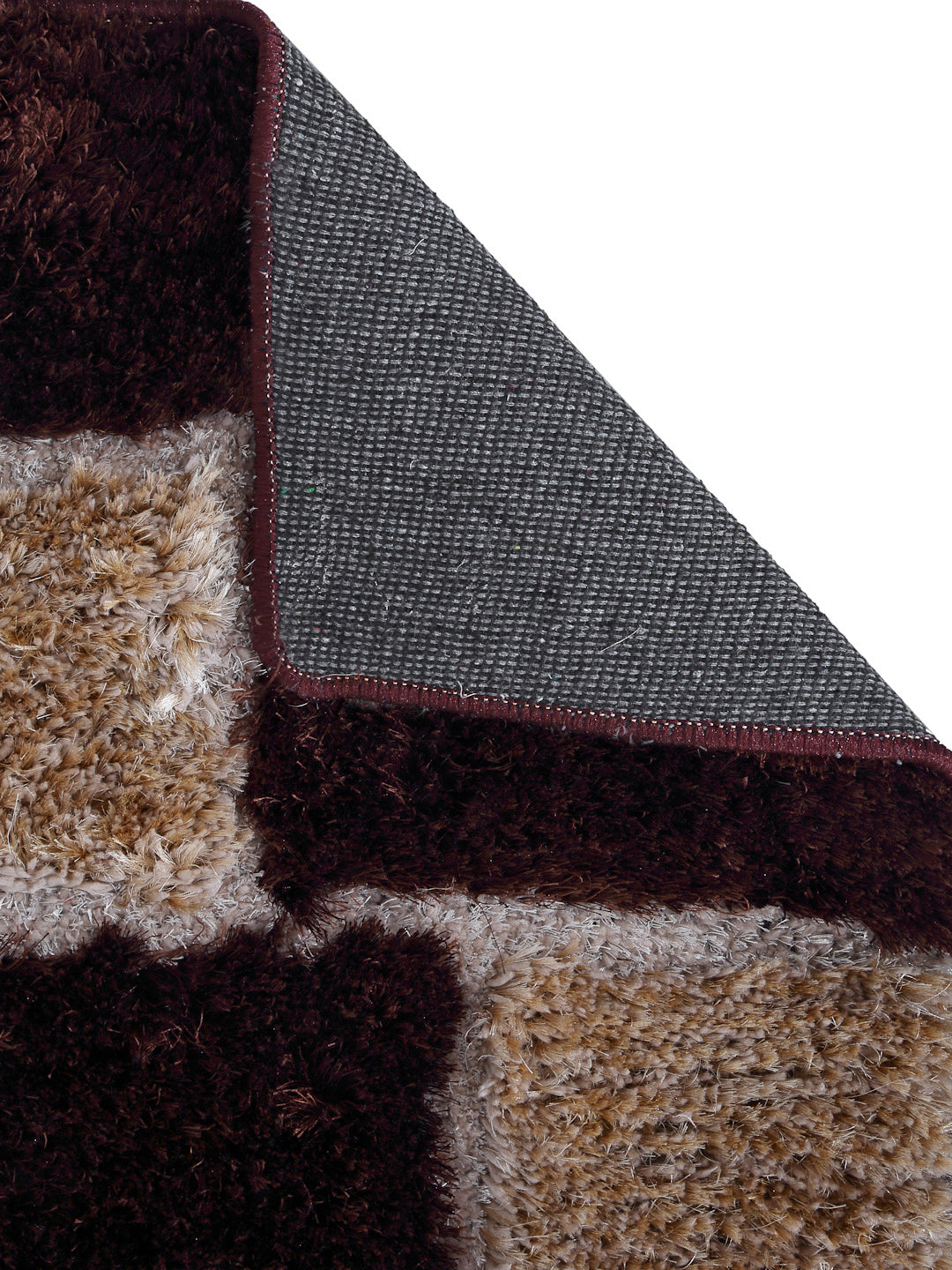 Arrabi Brown Solid Polyester Full Size Bed  Runner (137 X 55 cm)