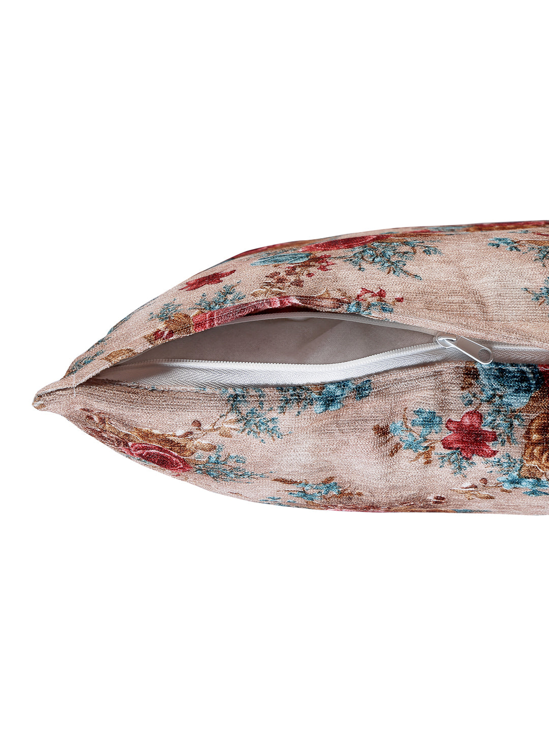 Arrabi Multi Floral TC Cotton Blend Cushion Covers (Pack of 5) (40 x 40 cm)
