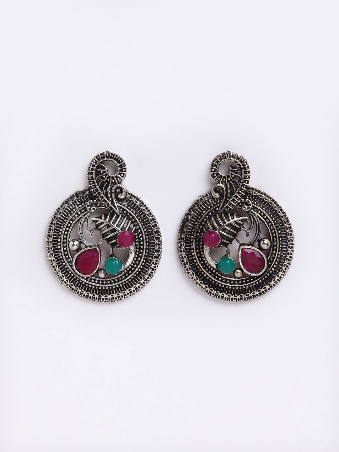 Arrabi Multi Oxidised Jewellery Set with 2 Earrings (40 cm)