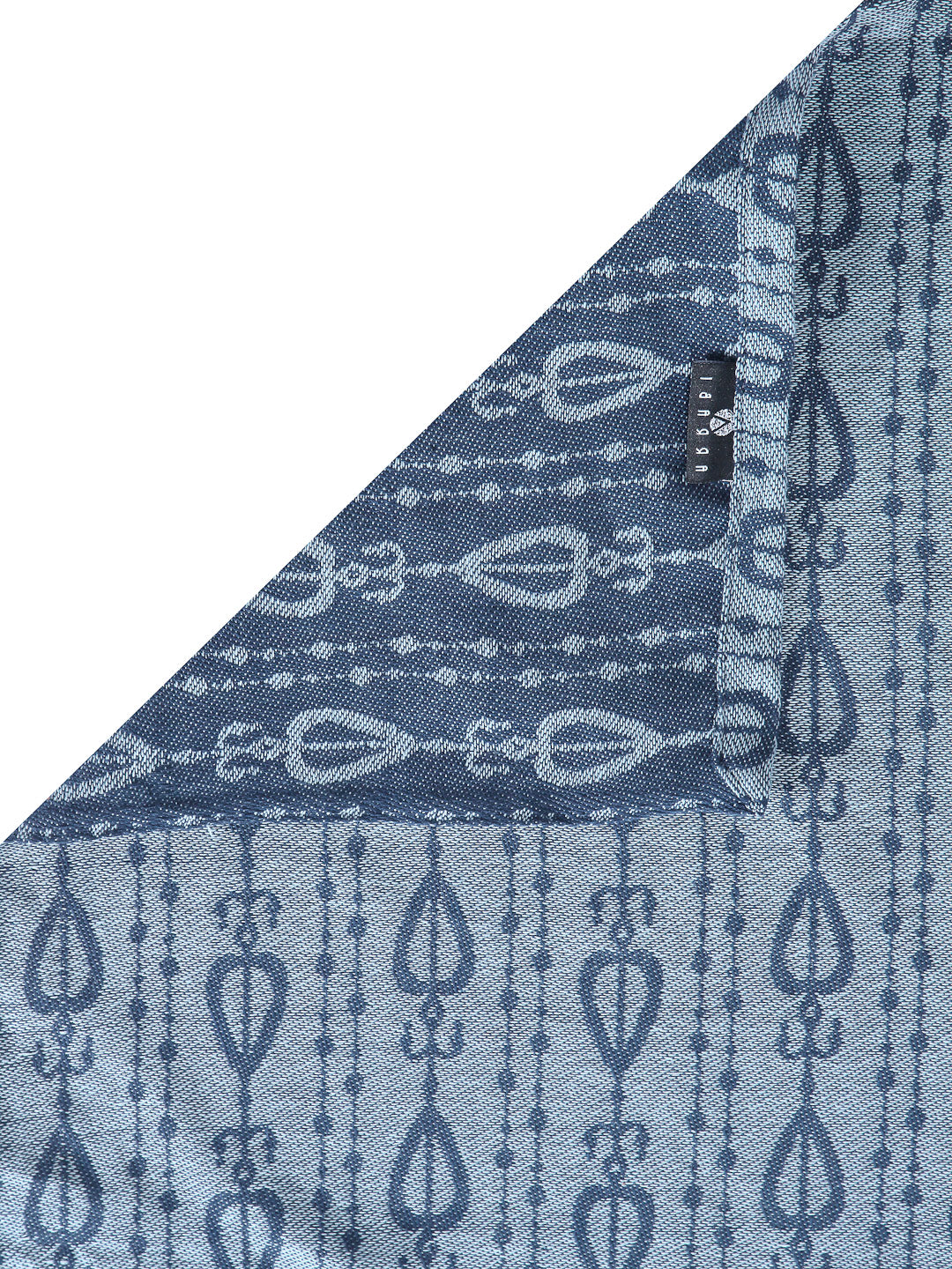Arrabi Multi Indian Handwoven Cotton Super King Size Bedsheet with 2 Pillow Covers (270 X 270 cm)