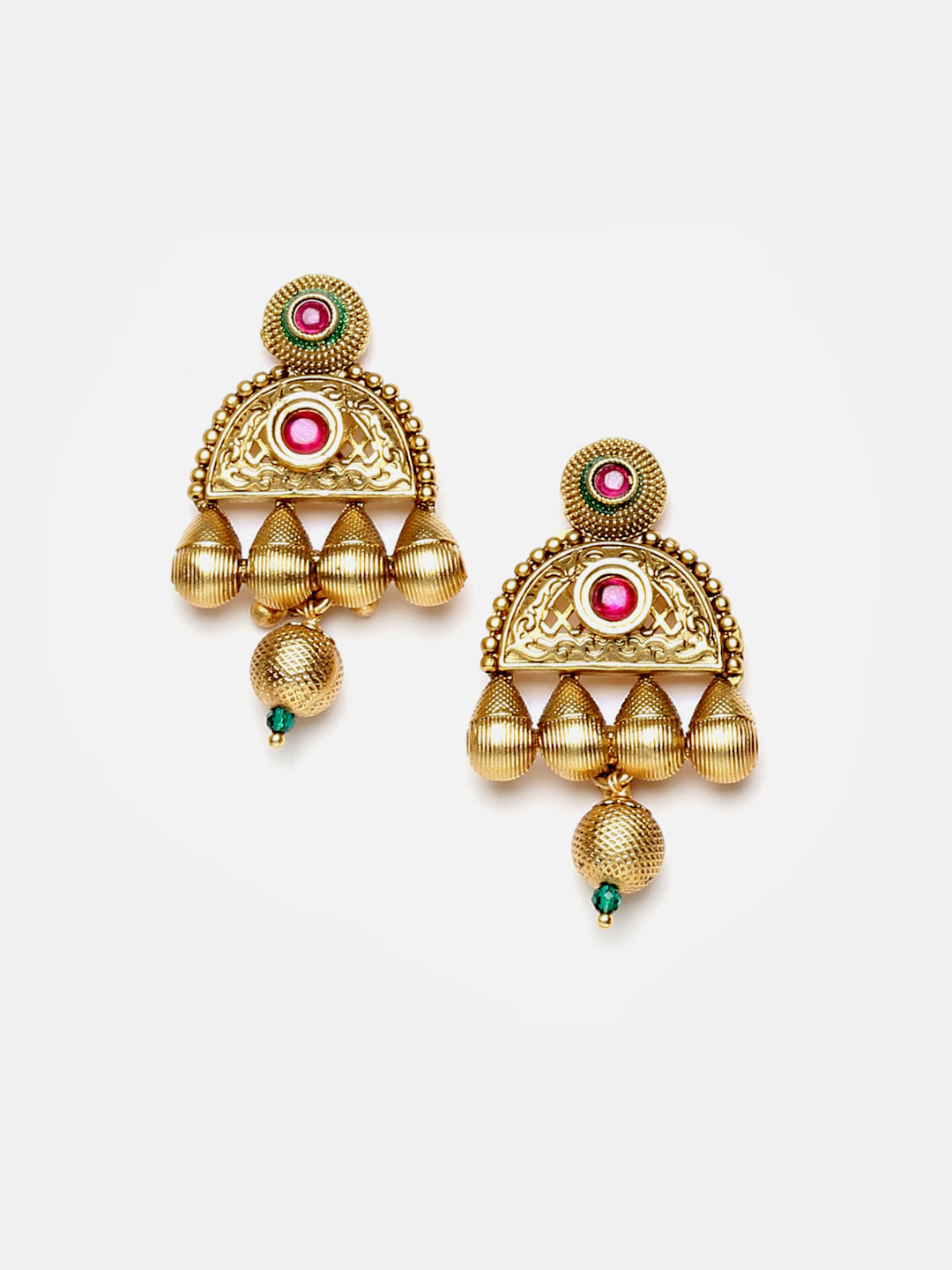 Arrabi Multi Handcrafted Jewellery Set with 2 Earrings(30 cm)