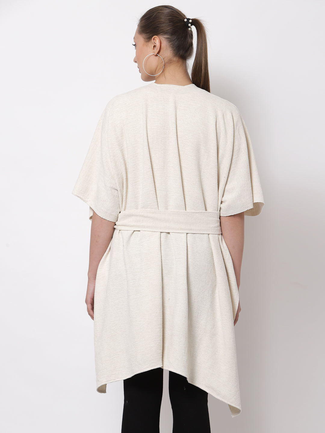 Arrabi Multi Solid Cotton Chenille Full Size 2 Shrug with Belt (Pack of 2) (160 x 100 cm)